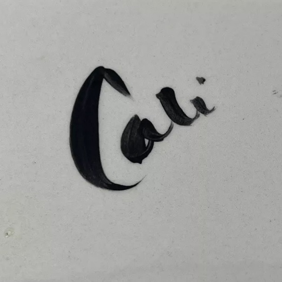 Cali 3D Yellow Sunflower Ladybug Blue White Chip Dip Serving Art Pottery  Signed - Picture 12 of 12